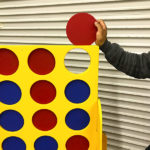 Double Giant Connect 4 puck for Rental San Jose