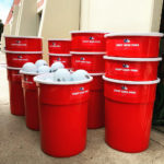 Giant Beer pong for rental delivery to corporate picnic San Francisco