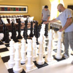 Giant Chess Mega rental game at house party San Francisco Bay Area California