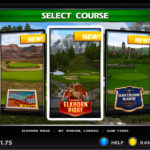 Golden Tee Golf Live 2020 Interactive Arcade Party Rental Video Amusement Screen selection