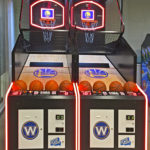 LED Glowing Custom Team Branding Rental Basketball Arcade Party Rental
