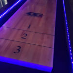 LED Glowing Shuffleboard Arcade Party Rental detail