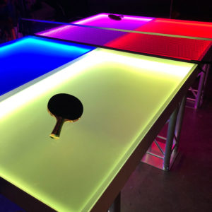 LED Glow Ping Pong Table