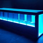 LED Glowing Table for rent from Arcade Party Rental Los Angeles California and Las Vegas Nevada