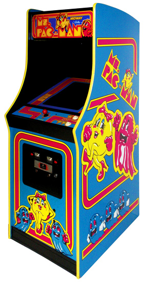 Ms Pac-Man Arcade Promo Video Game 1982 Worlds Fair Expo Midway Retro Gaming 