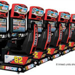 Nascar Driving 8 player rented games at event from Arcade Party Rental