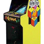 Qbert Arcade Game available for rent from Arcade Party Rental in San Franciscos and beyond.
