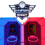 Rented Hyper Shoot Basketball with overhead Marquee on top