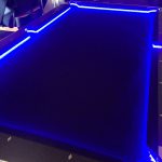 Pool Table with LED lights from Arcade Party Rental in San Francisco