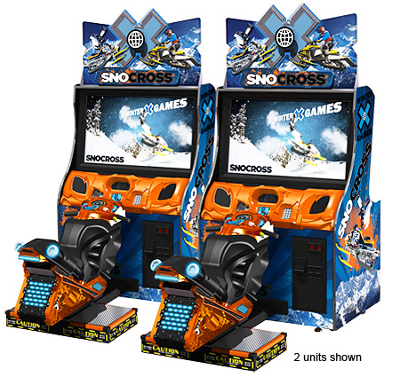 SnoCross Snowmobile Racing Arcade Game
