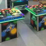 Chaos Strike a lite 4 player Arcade Game for rent from Arcade Party Rental