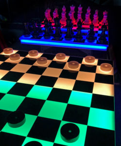 Giant LED Checkers and Chess Game Table