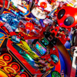 Los Angeles Deadpool Pinball Game for rent from Arcade Party Rental