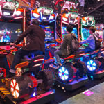 ATV Slam Racing Arcade Game 4 cabinets linked Las Vegas event rental