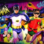 Batman 66 Pinball machine backglass for rent San Francisco