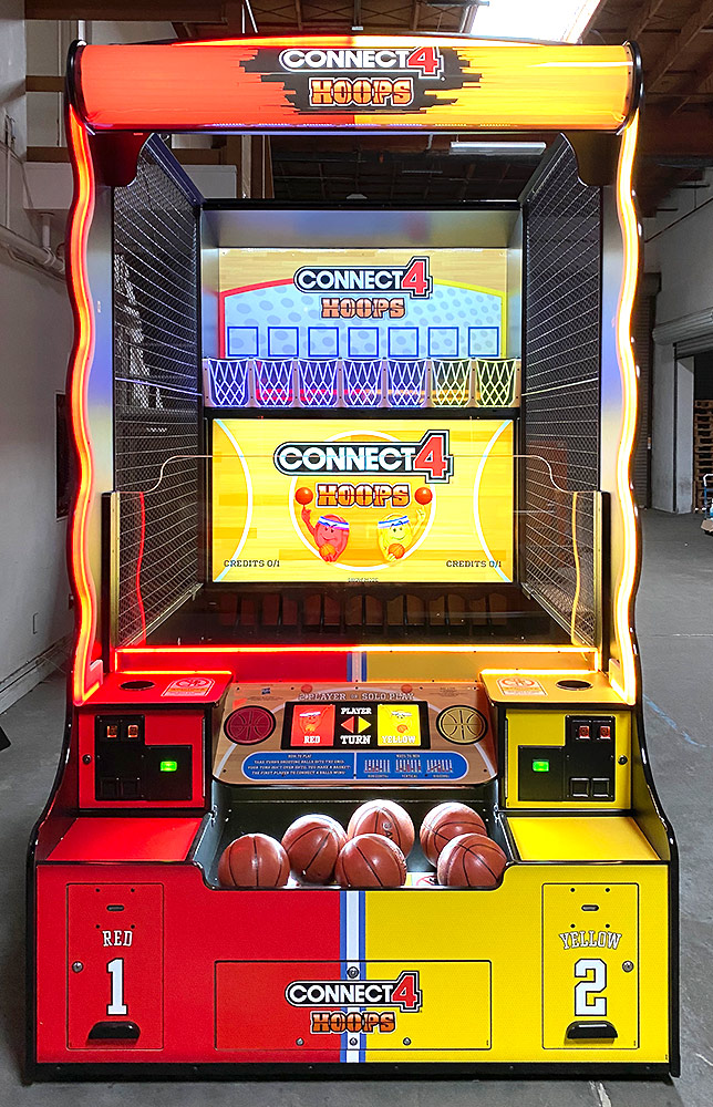 Giant Connect 4 Hoops Arcade Game Arcade Party Rental Giant Game Rental