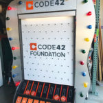 Giant Plinko Carnival Game Branded for Code42 event San Francisco Rental