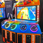 Hot Wheels 6 player King of the Road driver arcade game rental San Jose