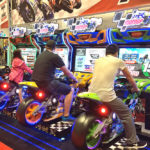 Motorcycle Racing Arcade Video Game Rental Moscone San Francisco Bay Area