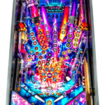Stranger Things Pinball Machine Playfield office party rental
