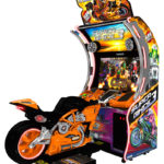Super Bike 3 Orange Raw Thrills Motorcycle Arcade Game Rental