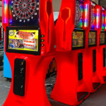 Tournament LED Glowing Dart Board Arcade GameRental Las Vegas Nevada