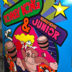 Donkey Kong Combo Arcade Machine side decal - Arcade Party Rental San Francisco
