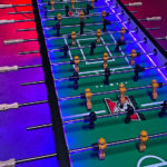 Giant XXL 16 player LED foosball table Arcade Party Rental San Francisco