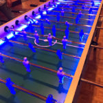 Jumbo 8-player LED lighted foosball table for Rent Garlando Arcade Party Rental Las Vegas Nevada