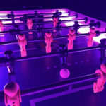 LED Glowing Foosball Arcade Game Moscone San Francisco California