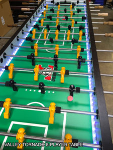 Jumbo 8-Player LED Lighted Foosball Table