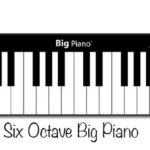 Six Octave Big Piano Keyboard Arcade Party Rental San Francisco Las Vegas Nevada