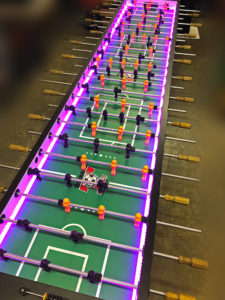 Supersized 12-Player Glow LED Foosball Table