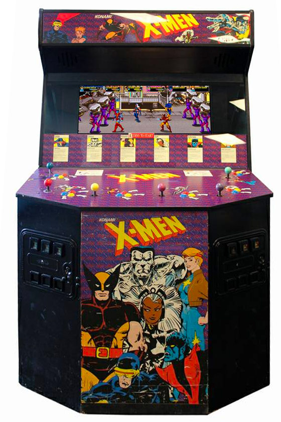 X-Men 4 & 6 Player Video Arcade Game - Classic 90s Arcade Party Rental