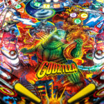 Godzilla Pinball Machine Arcade Game event convention from Arcade Party Rental Las Vegas