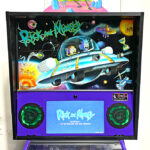 Rick and Morty Pinball Machine Arcade Party Rental San Francisco arcade game rentals