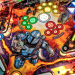 Star Wars Mandalorian Pinball Game available for rent and lease Arcade Party Rental California