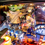 Star Wars Mandalorian from Stern Pinball games Corporate Arcade Party Rental San Jose
