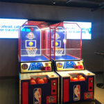Hoop Troop basketball games customized by Arcade Party Rental for San Francisco Warriors at the new Chase Center