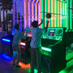 Hyper Shoot basketball games during Bat Mitzvah arcade party rental in Los Angeles