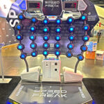 Custom branded Speed of Light arcade game for event in Las Vegas from Arcade Party Rental