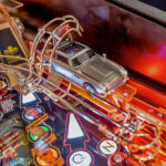 Playfield detail James Bond 007 pinball game from Stern pinball for rent in San Jose Bay Area California Las Vegas Nevada