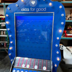 Plinko rental at Las Vegas Mandalay Bay event delivered by Arcade Party Rental of San Francisco California