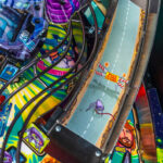 Foo Fighters Pinball Machine music themed amusement game rental lease Arcade Party Rental.
