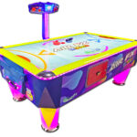 Air FX Micro LED air hockey smaller footprint available for rent from Arcade Party Rental