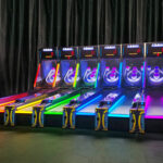 Ice Ball LED Glow Skeeball game rental Las Vegas Convention Center from Arcade Party Rental
