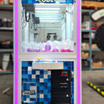 Prize Cube XL 38in with oversized claw crane machine available for rent from Arcade Party Rental