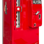 This beautiful Vendo v81 coca cola original vending machine from Arcade Party Rental is available for your next event.