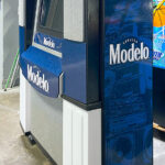 Digital Download Jukebox with corporate custom graphics for rental convention in Los Angeles by Arcade Party Rental