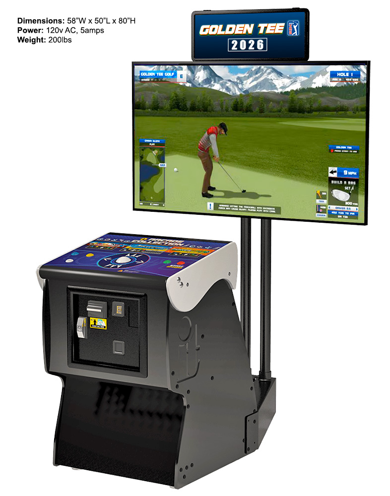 Golden Tee Golf 2026 from Incredible Technologies is available for rent and lease from Video Amusement San Francisco